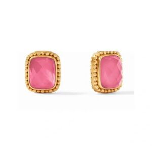 Brand New. $135  Julie Vos Marbella Stud Earrings pink